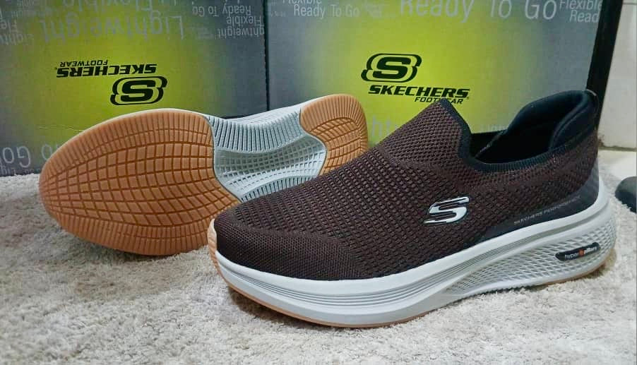 Chaussure Skechers BIG SIZE (Enfiler) Marron – Image 3