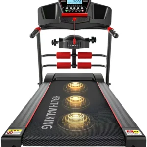 Tapis de course pliable multifonction avec écran LED & rouleaux de massage (BTSS)
