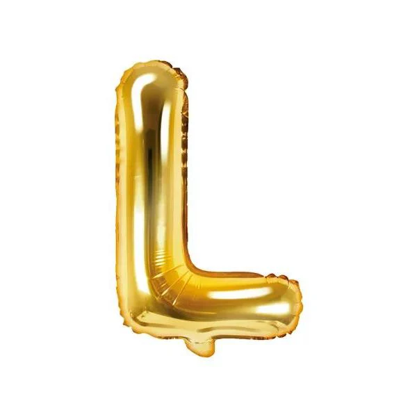 BALLON LETTRE L OR 35CM