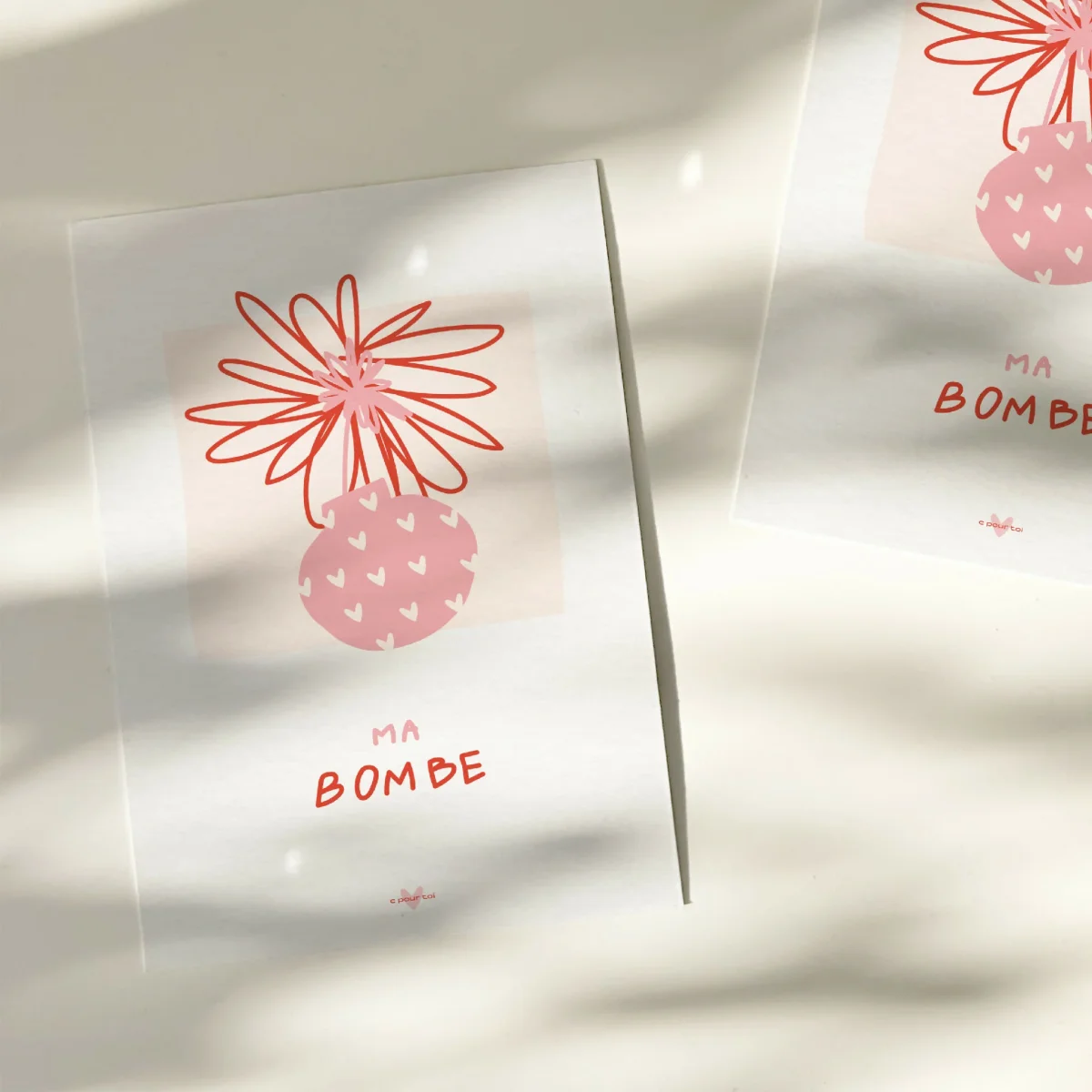 Ma bombe — Carte de vœux à message